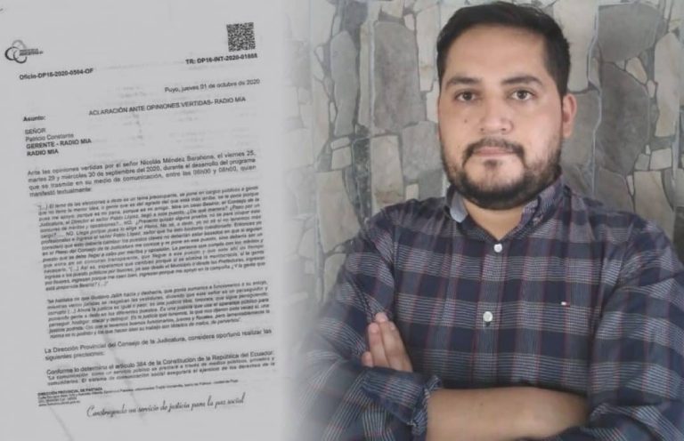 El Director del Consejo de la Judicatura solicitó copias de los programas de Radio MIA