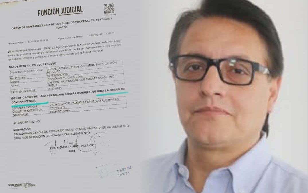 FUNDAMEDIOS exige que orden de detención contra Fernando Villavicencio debe revocarse inmediatamente