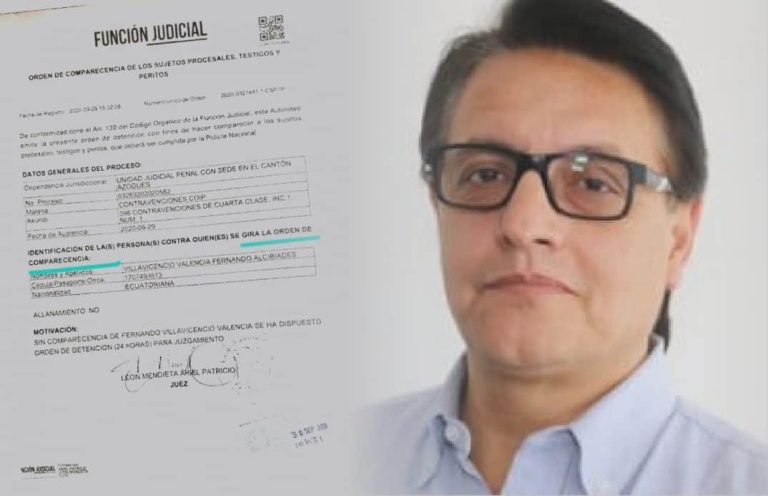 FUNDAMEDIOS exige que orden de detención contra Fernando Villavicencio debe revocarse inmediatamente