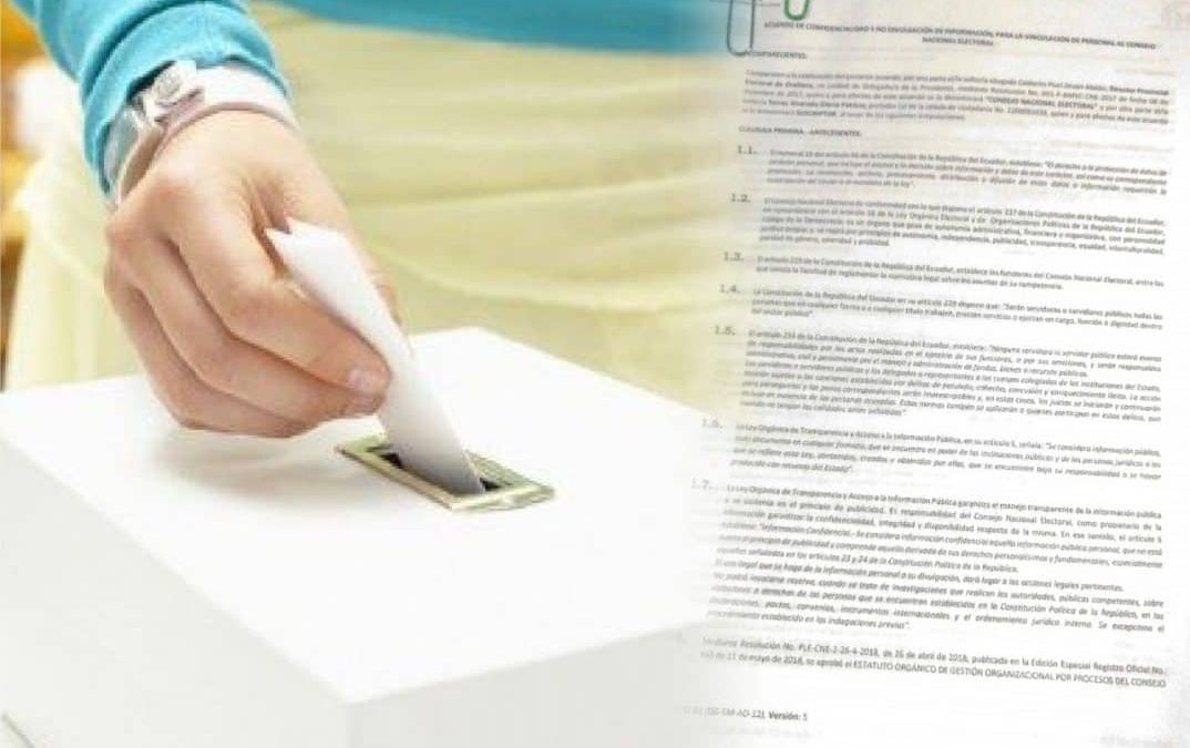El Consejo Nacional Electoral aplica un Acuerdo de Confidencialidad que limita la libertad de  información