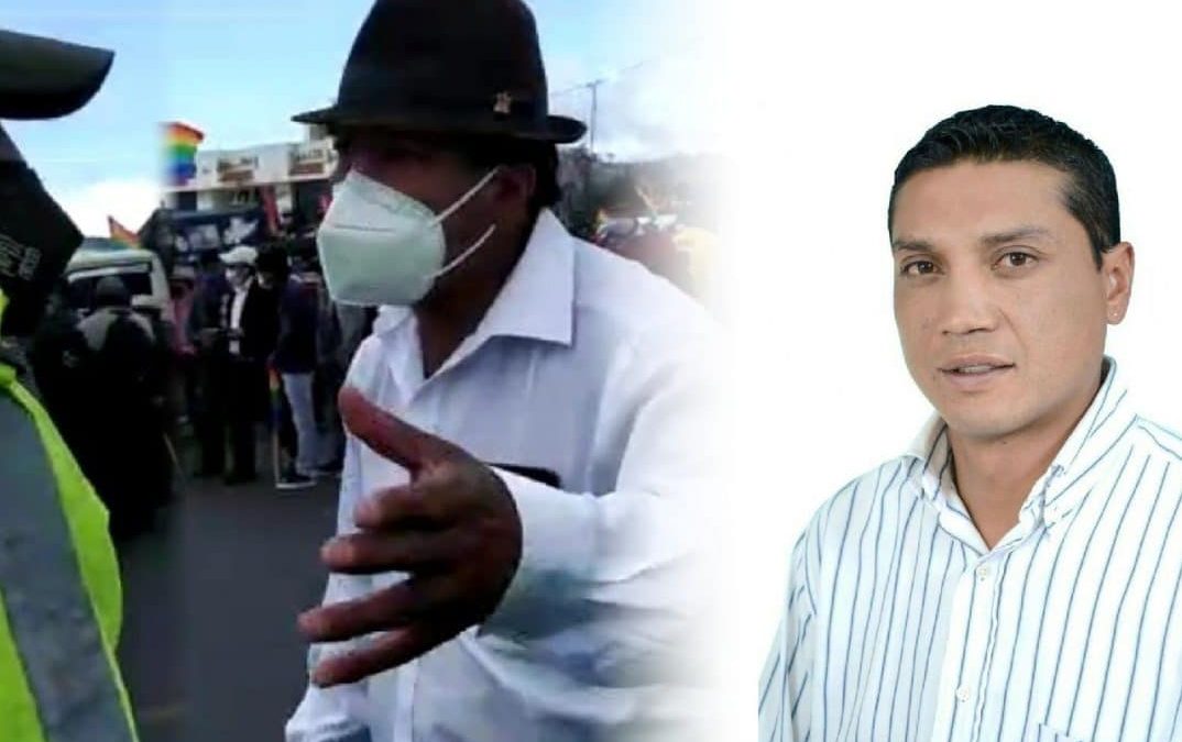 Periodista fue agredido por simpatizantes de Yaku Pérez durante cobertura electoral en Guaranda