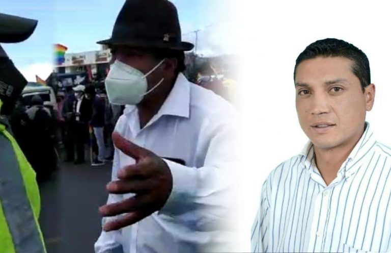 Periodista fue agredido por simpatizantes de Yaku Pérez durante cobertura electoral en Guaranda