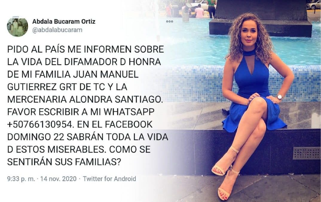 Expresidente ataca a periodista y la descalifica  por su condición de mujer