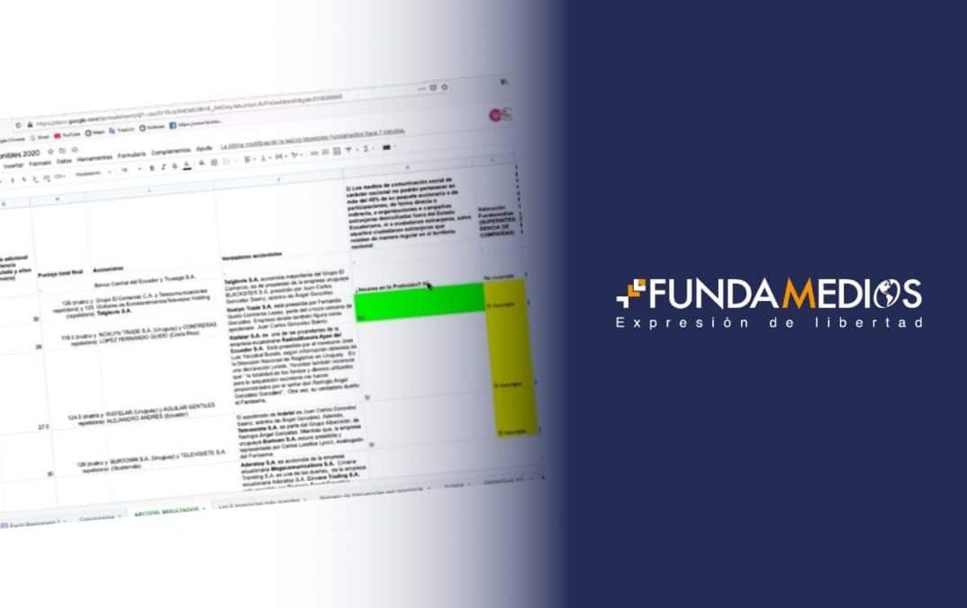 Fundamedios plantea a Arcotel definiciones sobre las inhabilidades para grupos mediáticos de capital extranjero