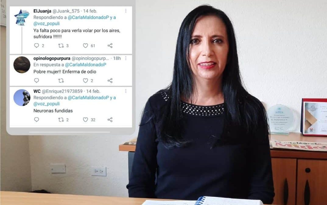 Una periodista recibe insultos sexistas en Twitter luego de un mensaje del ex presidente Rafael Correa