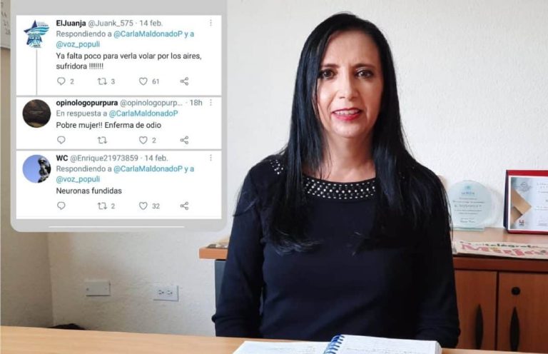 Una periodista recibe insultos sexistas en Twitter luego de un mensaje del ex presidente Rafael Correa