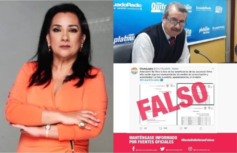 Periodistas reciben insultos en redes sociales tras difusión de una falsa lista VIP de vacunación