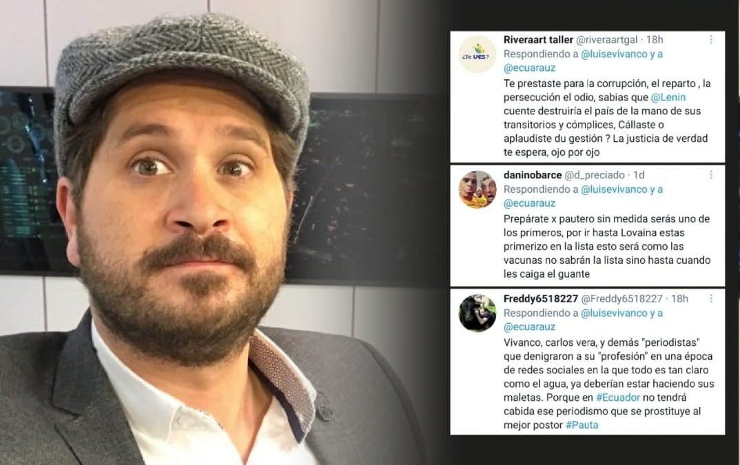 Periodista es amenazado con una persecución si gana el candidato del correísmo