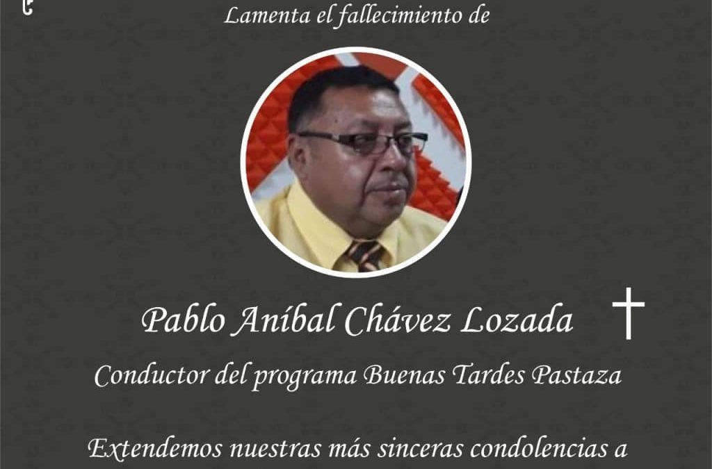 Muere segundo periodista ecuatoriano por Covid-19 en 2021