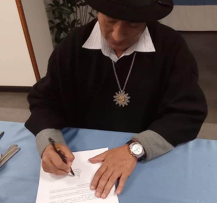 Asambleísta Salvador Quishpe se comprometió con la Hoja de Ruta por la Libertad de Expresión