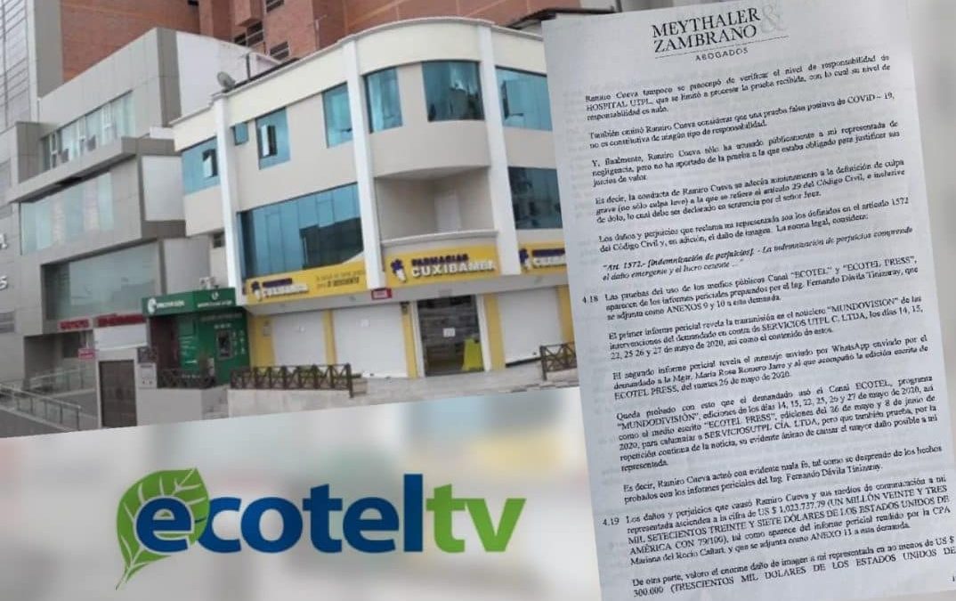 Laboratorio de una universidad demandó a periodista por daños y perjuicios a su imagen: le exige 1,3 millones de dólares