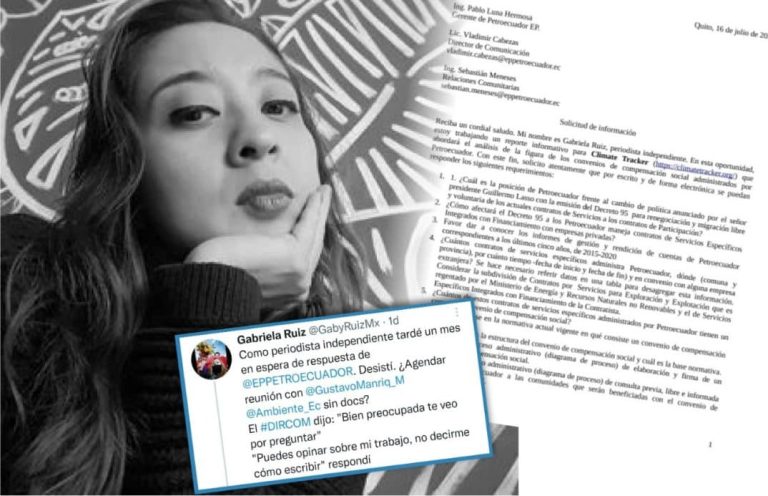 Petroecuador no entregó información a periodista independiente 