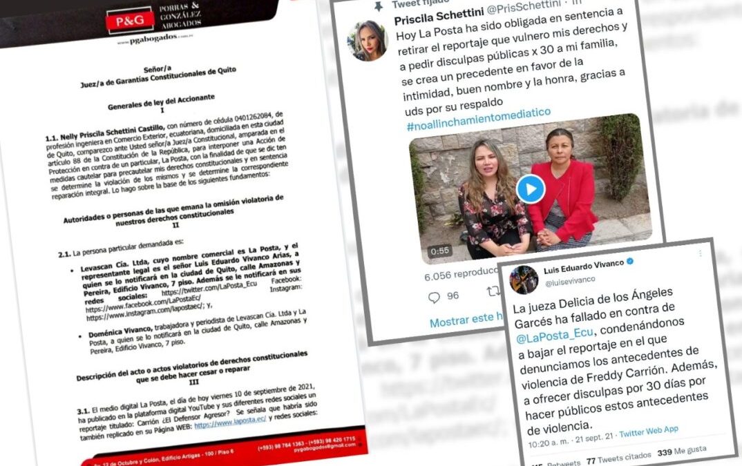 Jueza aceptó acción de protección en contra de La Posta y censura contenido