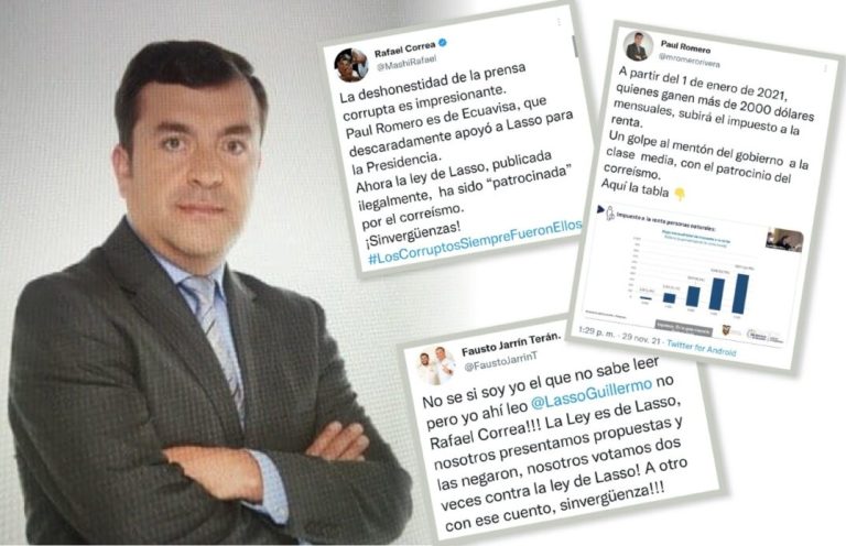 Periodista de Ecuavisa es atacado en redes sociales tras lanzar un trino crítico con el correísmo 