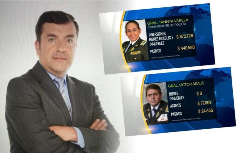 Periodista de Ecuavisa es atacado por publicar el patrimonio de los generales de la Policía Nacional