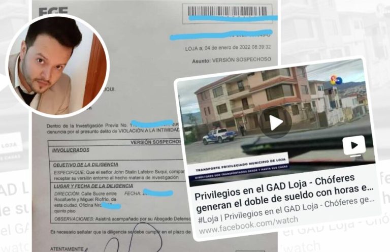 Director de medio digital fue denunciado tras publicar un reportaje sobre privilegios de servidores municipales