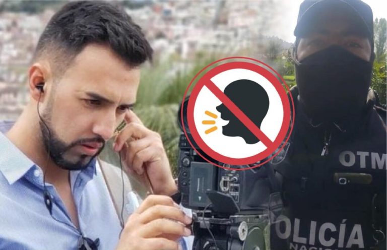 Grupo de policías agrede verbalmente a equipo periodístico de Teleamazonas