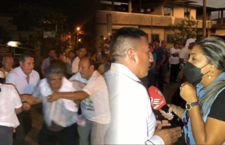 Periodistas de TV Cisne fueron agredidos por familiares de transportistas al final de una jornada judicial