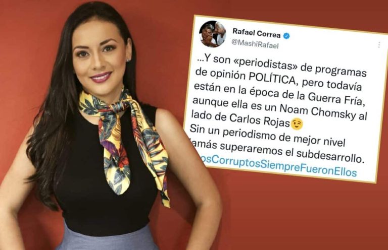 Periodista recibe ataques en redes sociales luego del trino de Rafael Correa