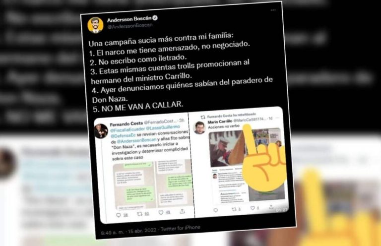 Periodista en Ecuador es atacado en redes y denuncia ‘guerra sucia’ en su contra tras publicaciones sobre la muerte de procesado por captación ilegal de dinero