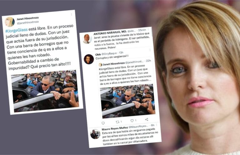 Periodista ecuatoriana es atacada en redes tras un trino cuestionando la liberación de exvicepresidente sentenciado por corrupción
