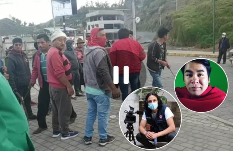 Otros dos periodistas ecuatorianos fueron agredidos por manifestantes durante el paro nacional