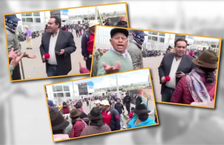 Periodista y camarógrafo ecuatorianos fueron agredidos por comuneros en las afueras de la Fiscalía de Latacunga