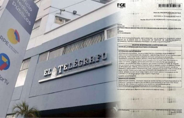 Fiscalía de Ecuador solicitó a diario público revelar  nombre de equipo periodístico