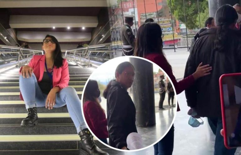 Asesor legislativo reclamó a gritos a periodista ecuatoriana por hacer preguntas que no le gustaron