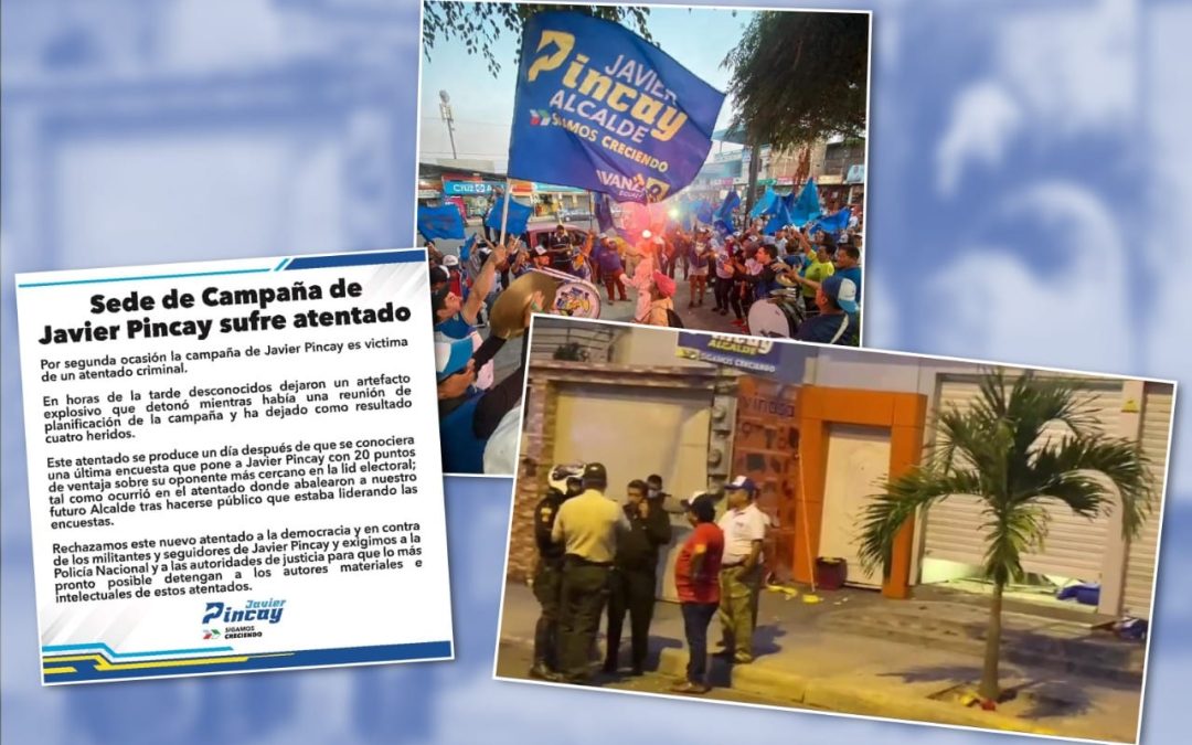 Político ecuatoriano fue blanco de un segundo atentado durante la campaña electoral