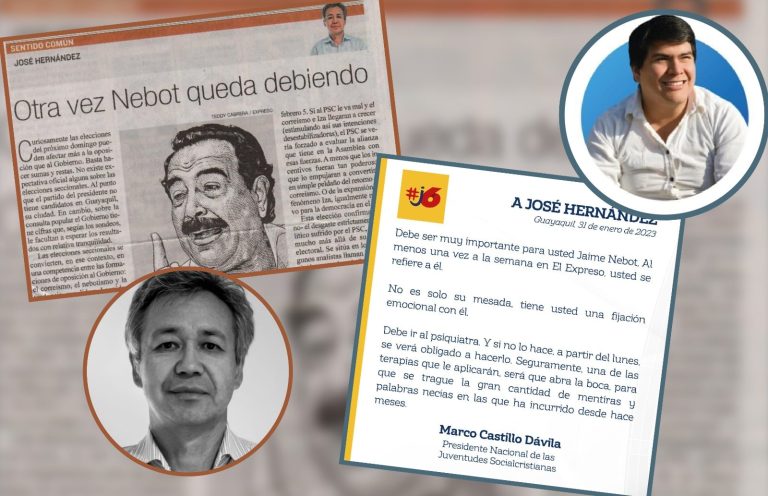 Partido político arremete contra periodista ecuatoriano por una columna de opinión