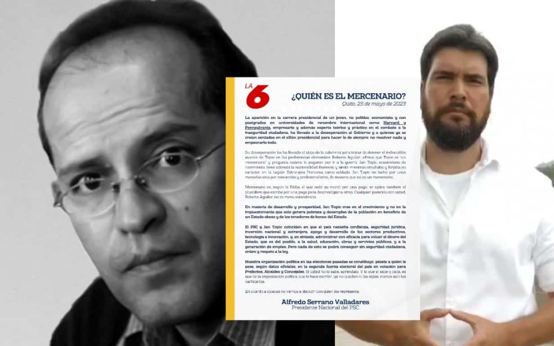 Partido político descalifica a periodista y lo señala como “mercenario”