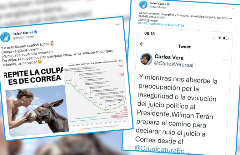 Expresidente Correa agrede a tres periodistas ecuatorianos en apenas dos días