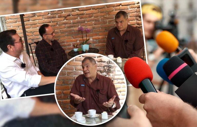 Expresidente Rafael Correa arremete nuevamente contra la prensa