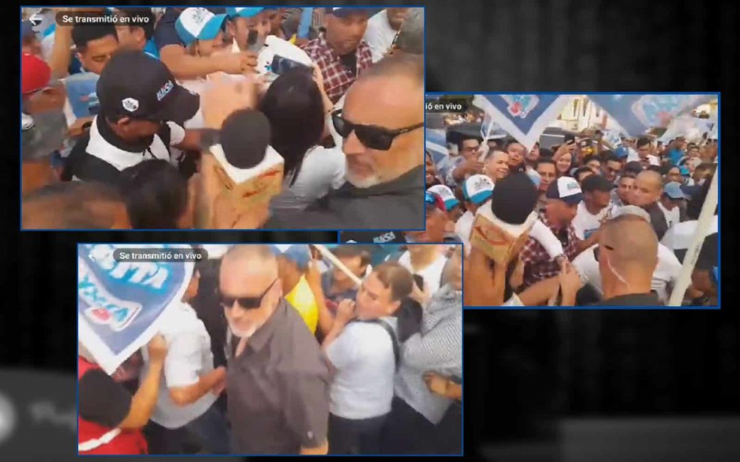 Equipo periodístico fue golpeado por guardaespaldas de la candidata presidencial ecuatoriana