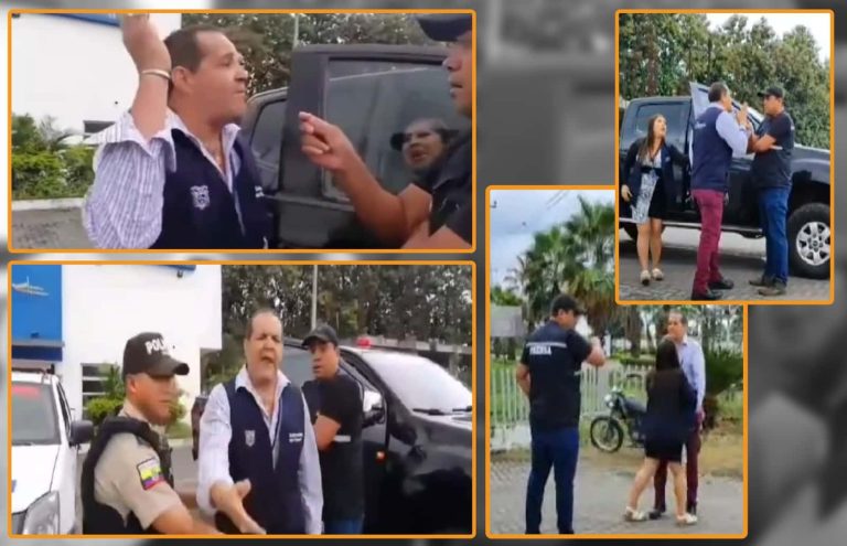 Jefe político ecuatoriano arremete y agrede a periodista en medio de una entrevista