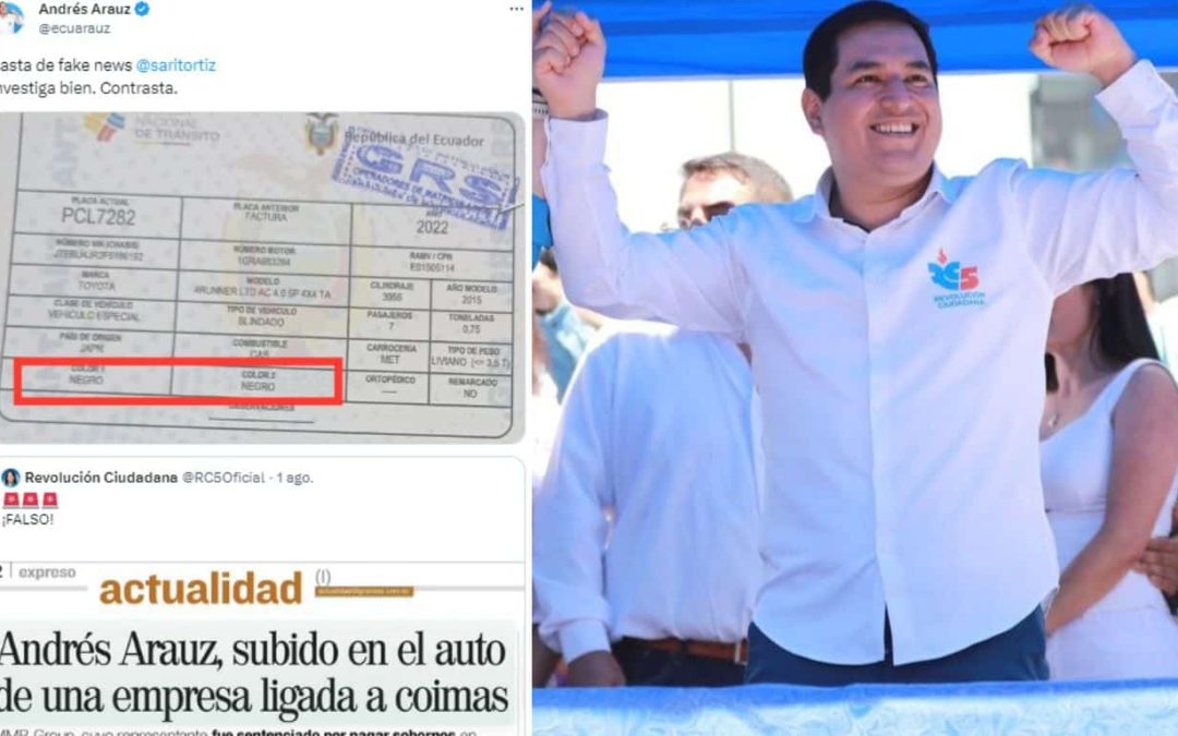 Candidato vicepresidencial profiere expresiones estigmatizantes contra medio y periodista que publicaron información sobre el vehículo en que hacía campaña