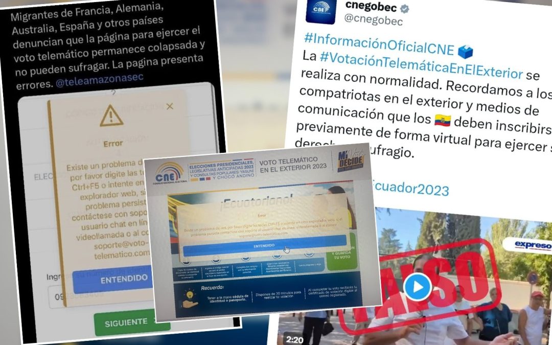 Actualización: CNE admite ataques informáticos en comicios en el exterior
