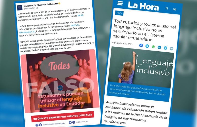 Ministerio de Educación califica como «falsa» una nota periodística