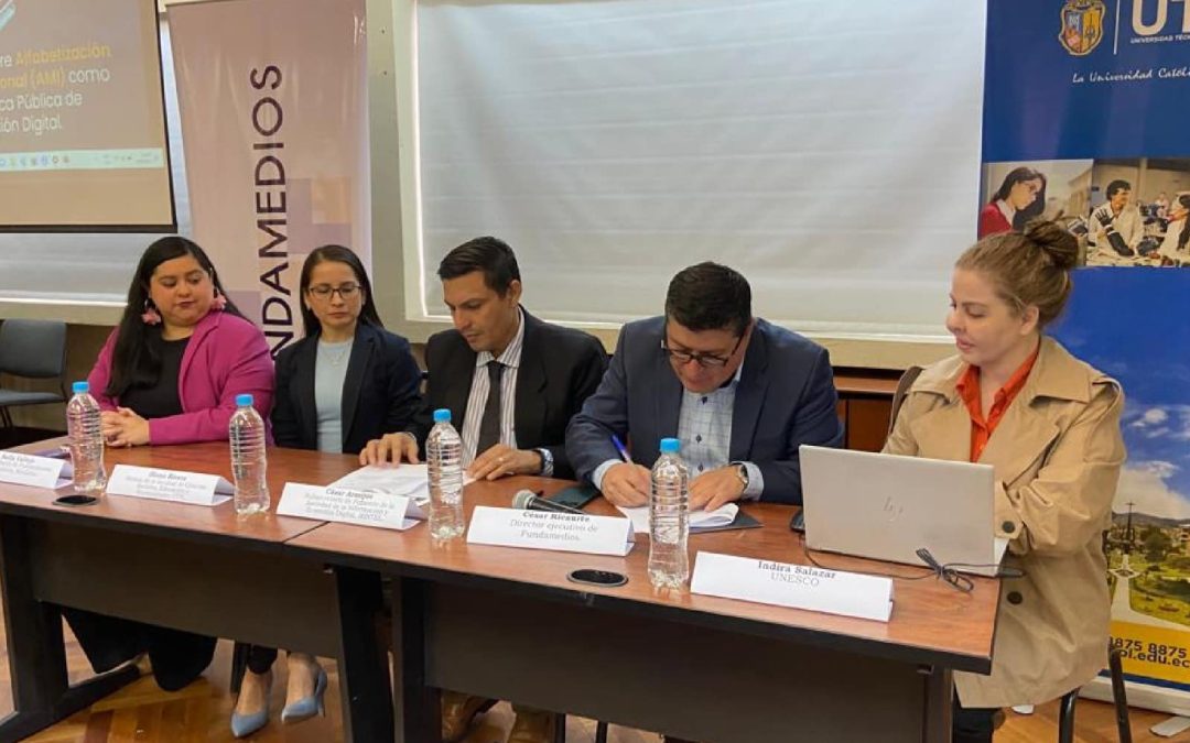 Las mesas de trabajo para la Alfabetización Mediática e ‘Informacional’ iniciaron en Quito