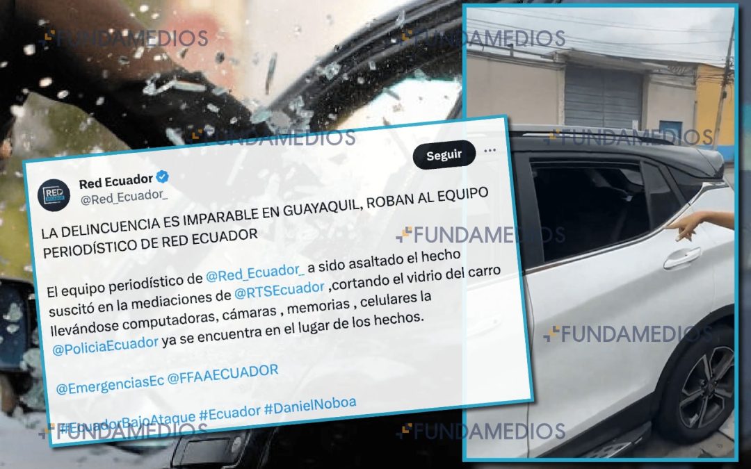Equipo periodístico sufre un robo mientras hacía una cobertura