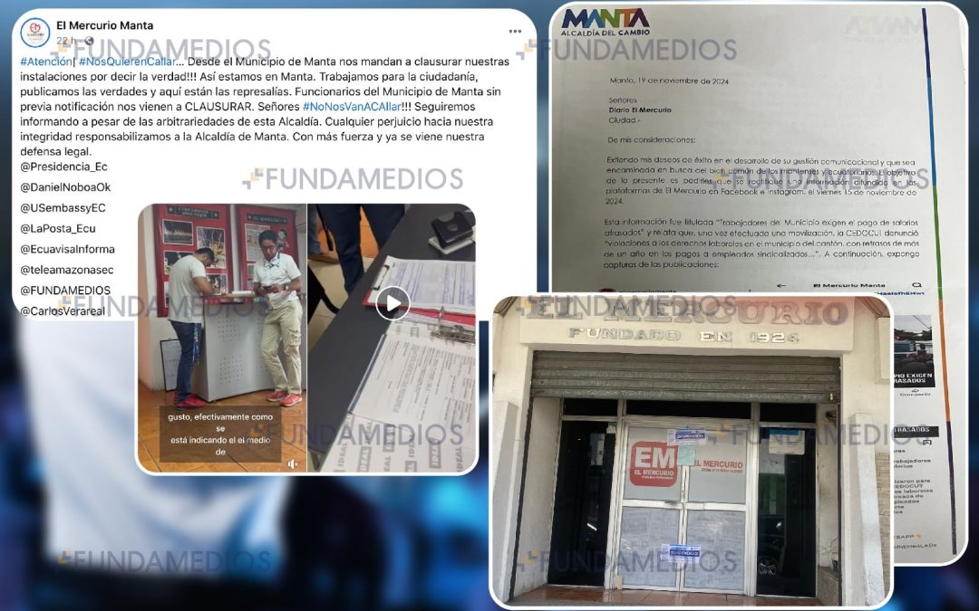 Medio de comunicación fue suspendido por el Municipio de Manta