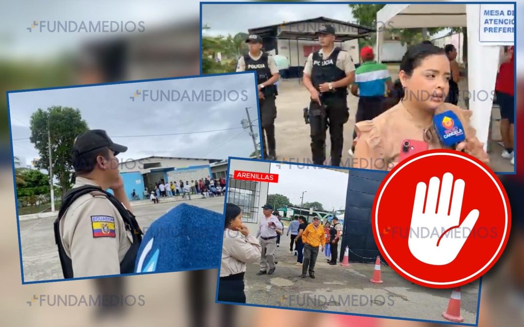 Periodistas a nivel nacional sufrieron limitaciones para cubrir las votaciones durante jornada electoral en Ecuador
