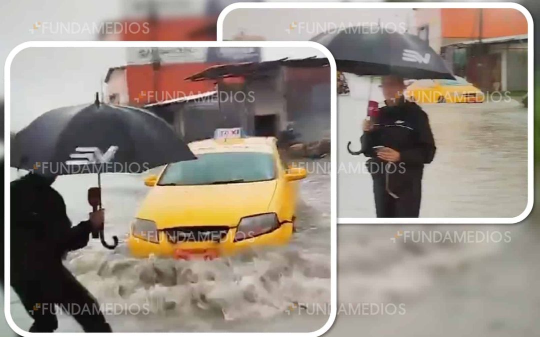 Periodista sufre intento de atropello mientras realizaba cobertura en vivo