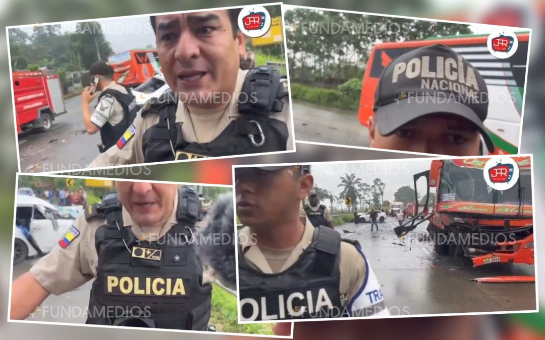 Periodista es agredido por miembros de la Policía Nacional mientras hacía transmisión en vivo