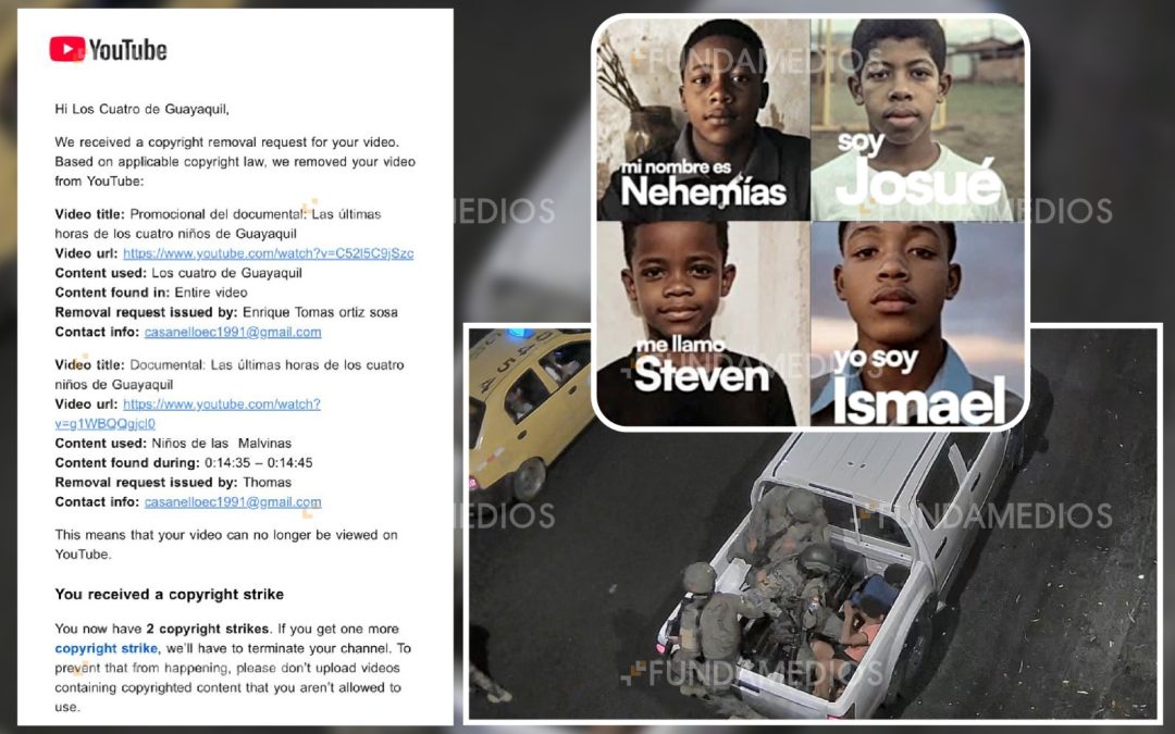 Documental periodístico es dado de baja de YouTube por denuncias de derechos de autor