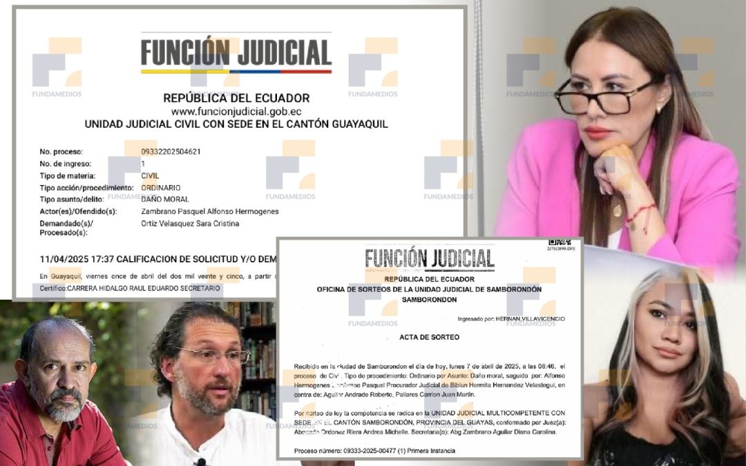 Tres periodistas enfrentan demandas por publicaciones sobre caso de lavado de activos