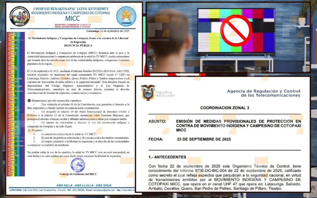 Gobierno suspende señal de medio comunitario indígena