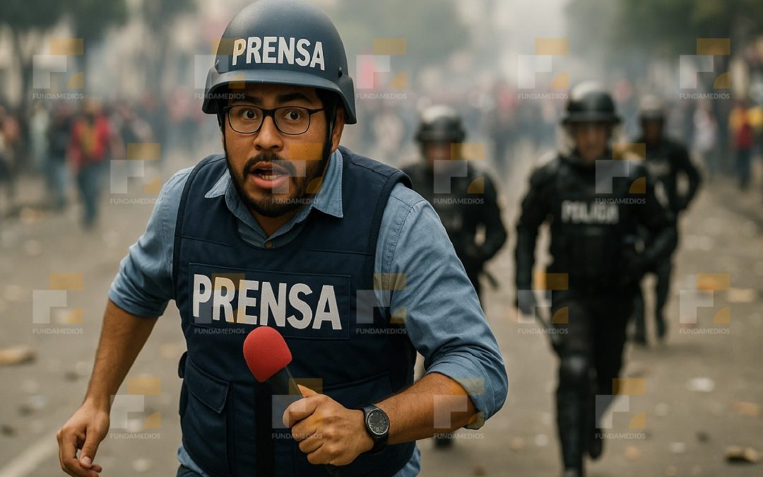 Fundamedios registra 54 agresiones contra la libertad de expresión y prensa durante el paro nacional