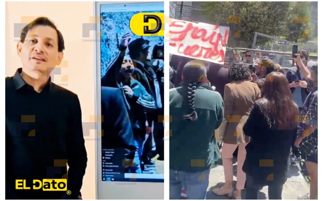 Equipo de portal informativo denuncia agresiones verbales por parte de manifestantes